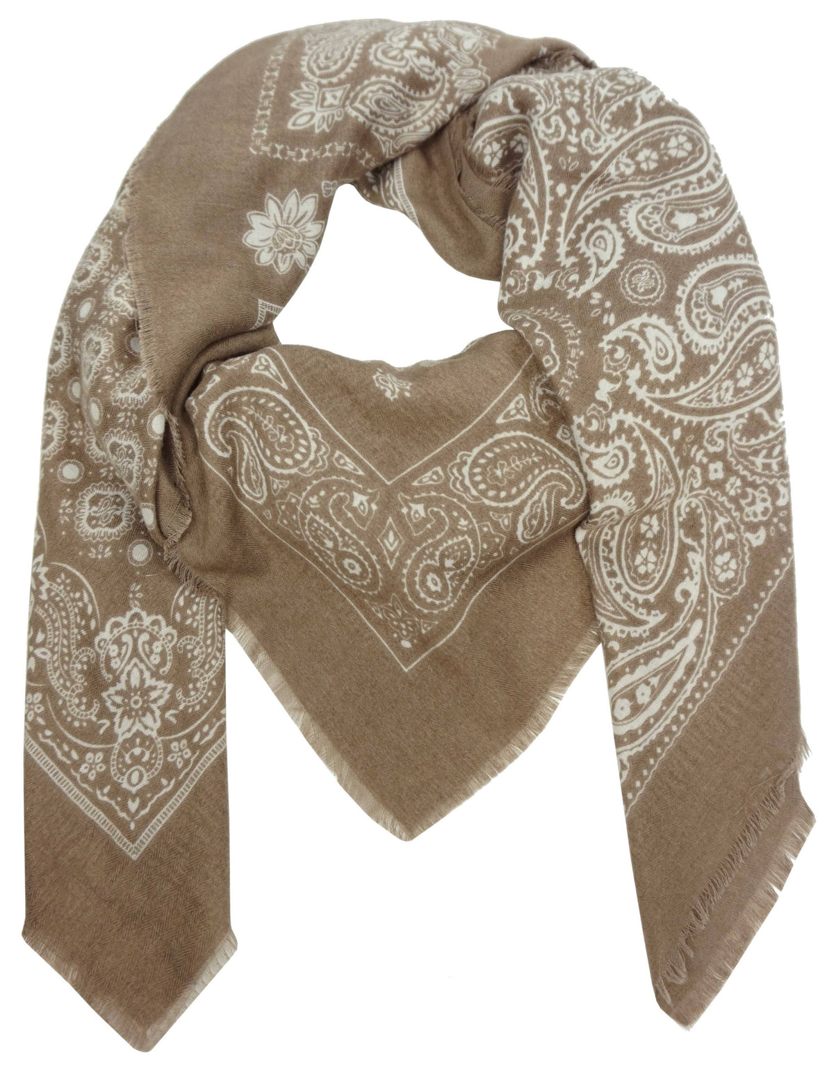 BANDANA PRINT SQUARE SCARF
