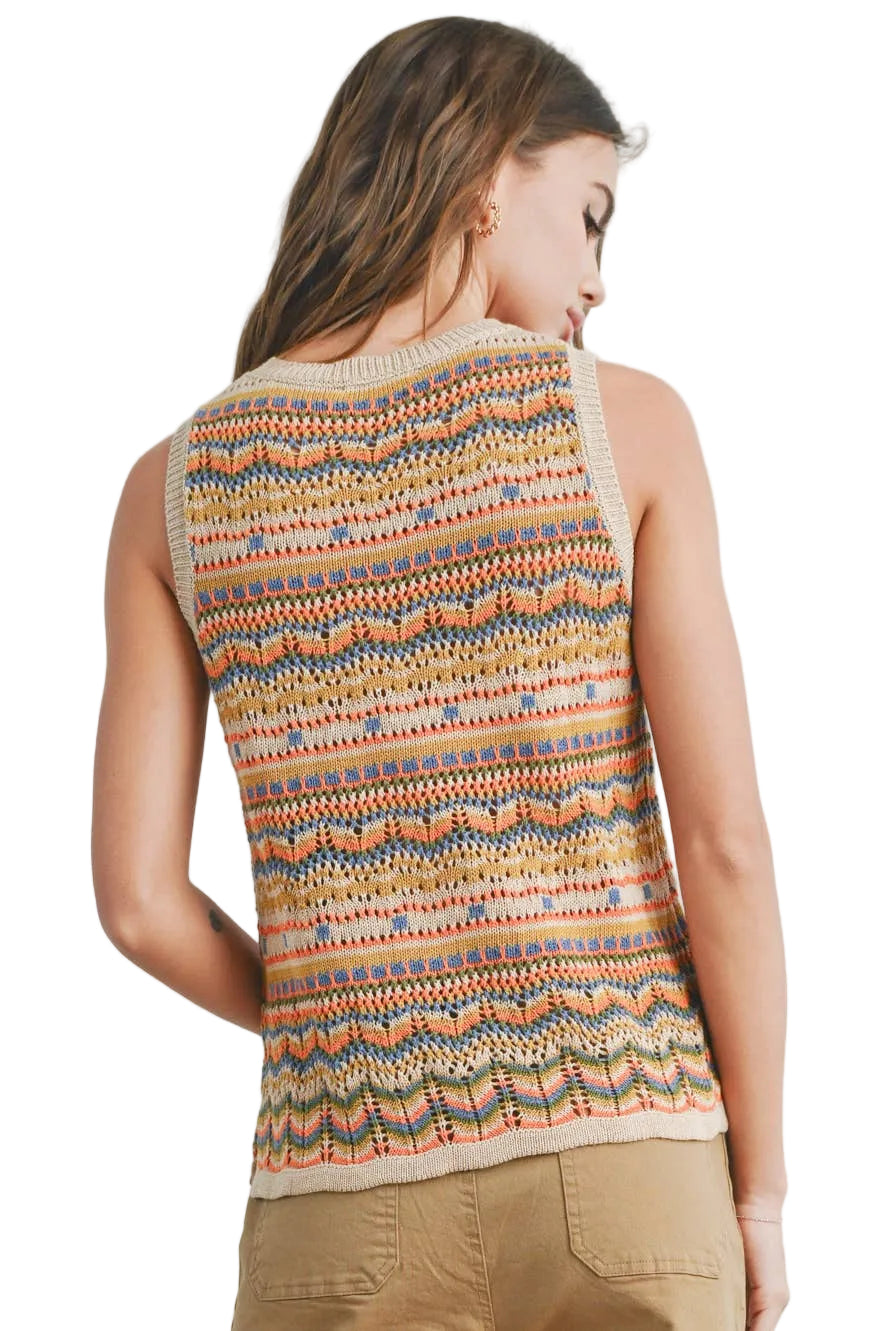 GEO PATTERN SWEATER