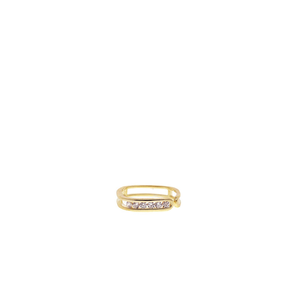 PAVE GEO OPEN ADJUSTABLE RING