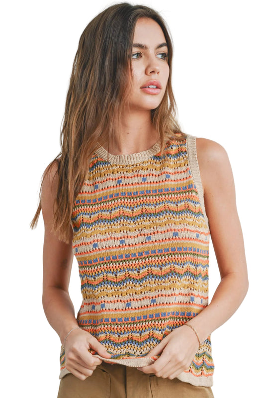 GEO PATTERN SWEATER