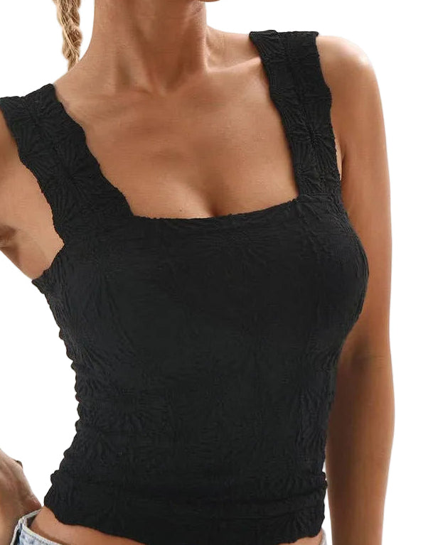 JACQUARD KNIT TANK TOP