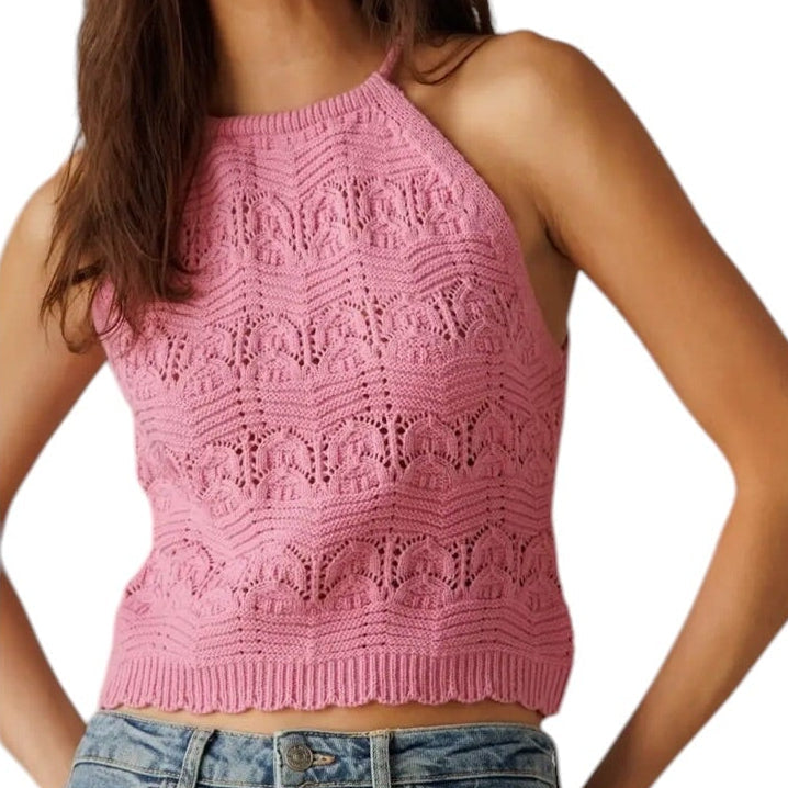 PINK SWEATER TANK