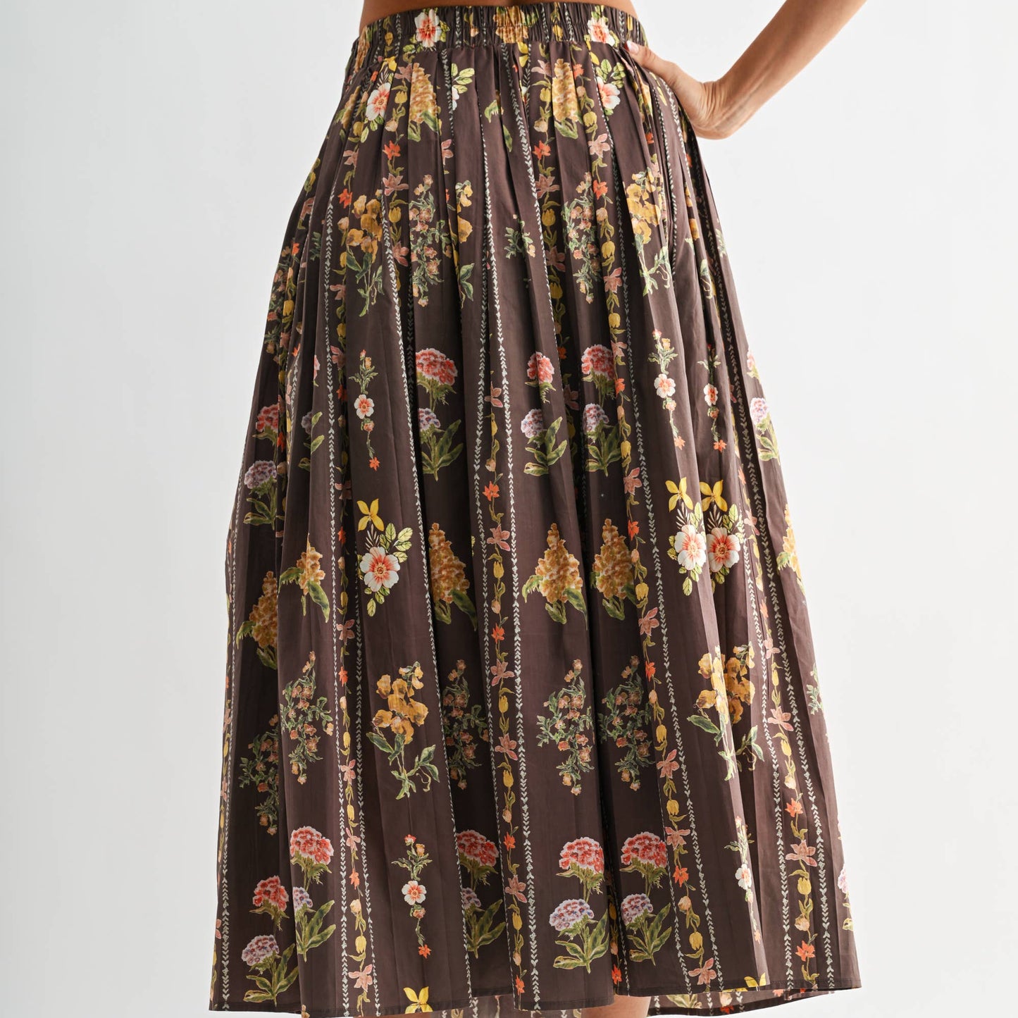 FLORAL PRINT TOP AND SKIRT SET - PREORDER FOR MID JULY