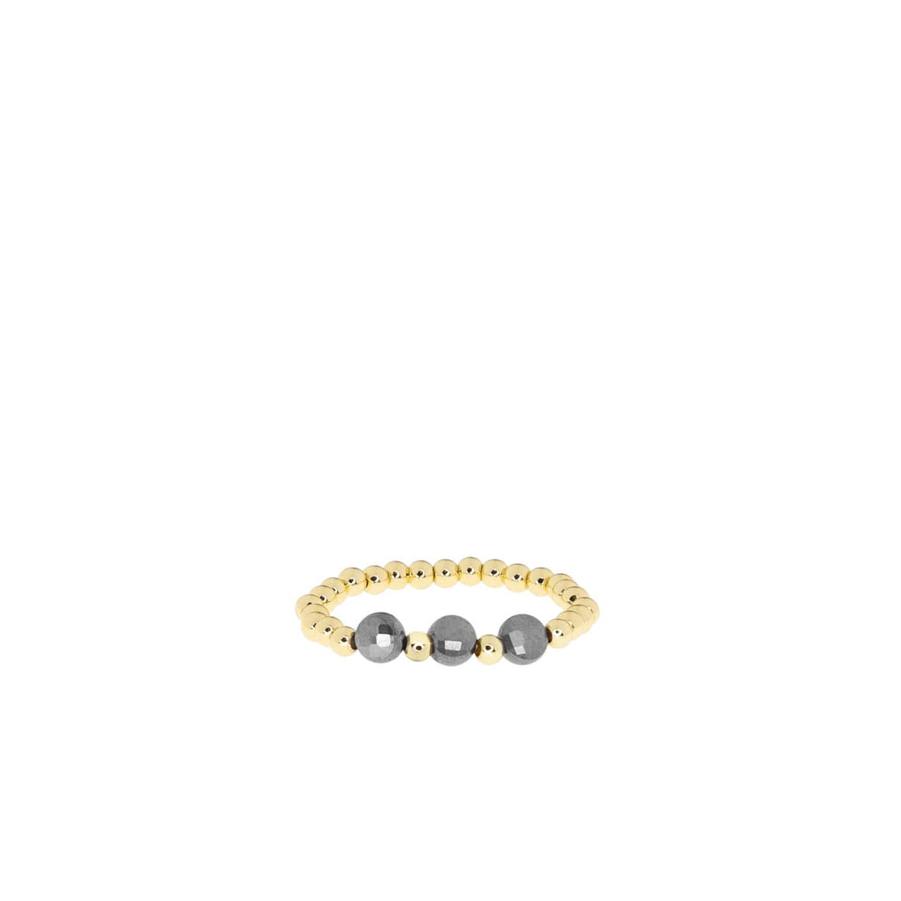 GLASS BEADED STRETCH RING