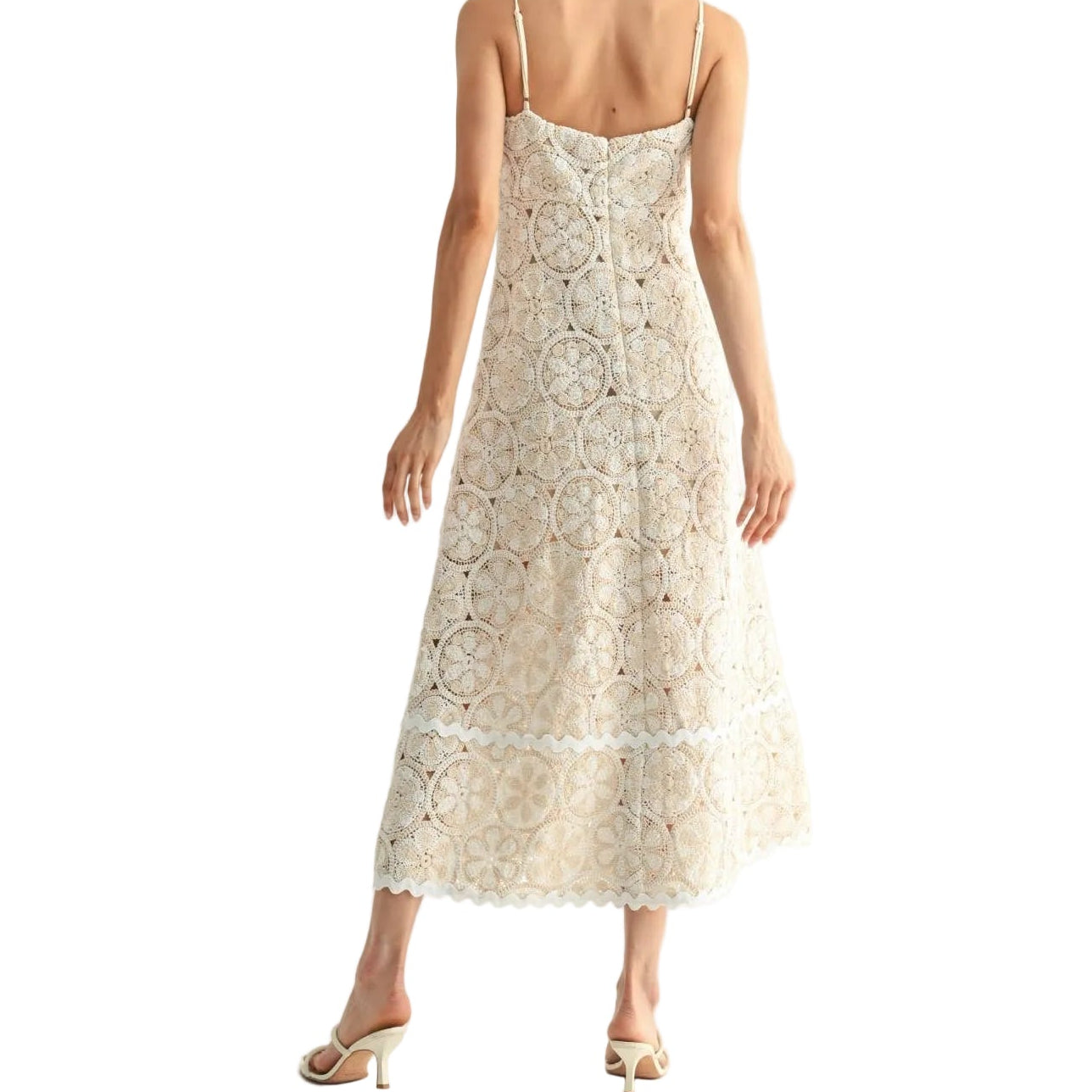 CROCHET LACE MAXI DRESS