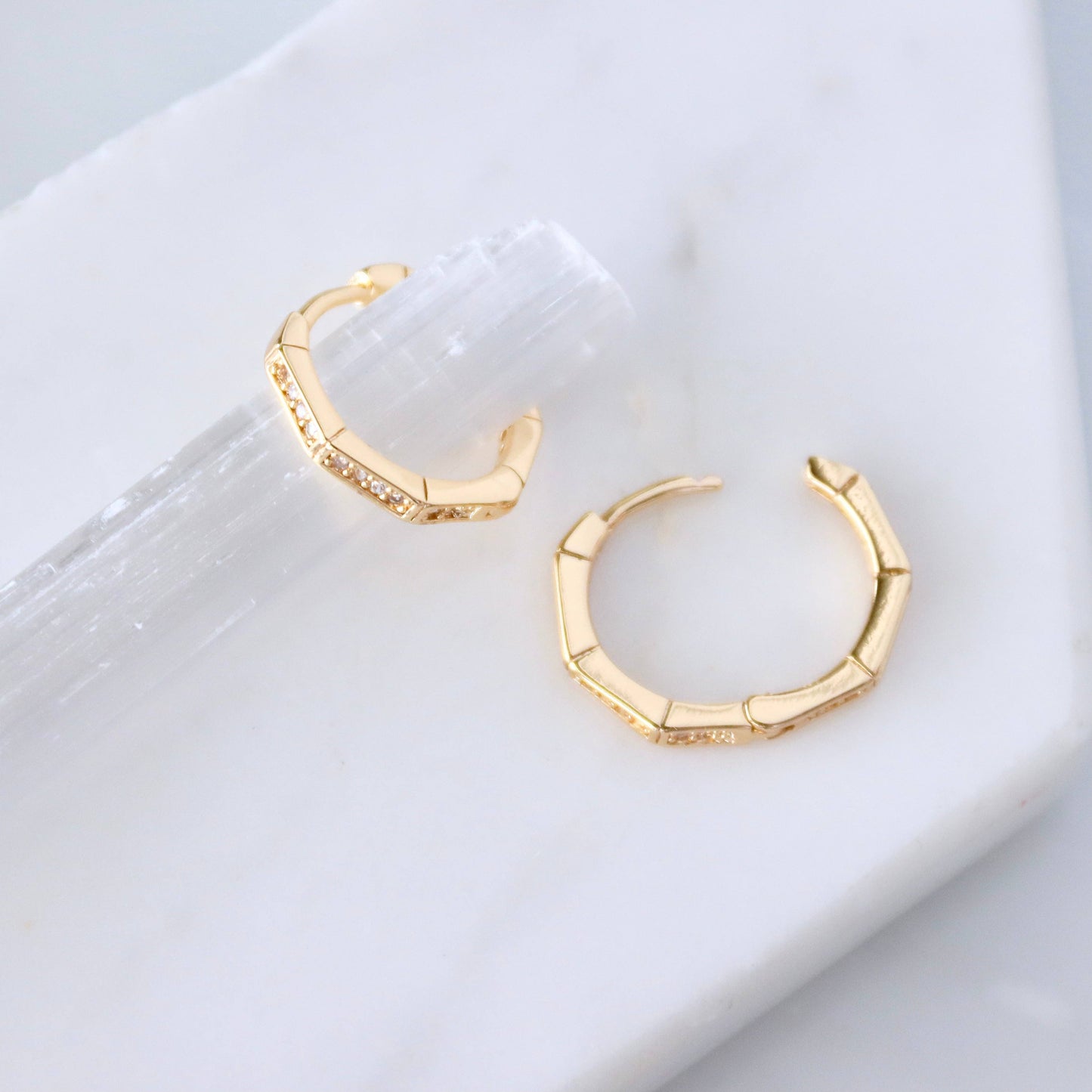 POLYGONE HOOP EARRINGS
