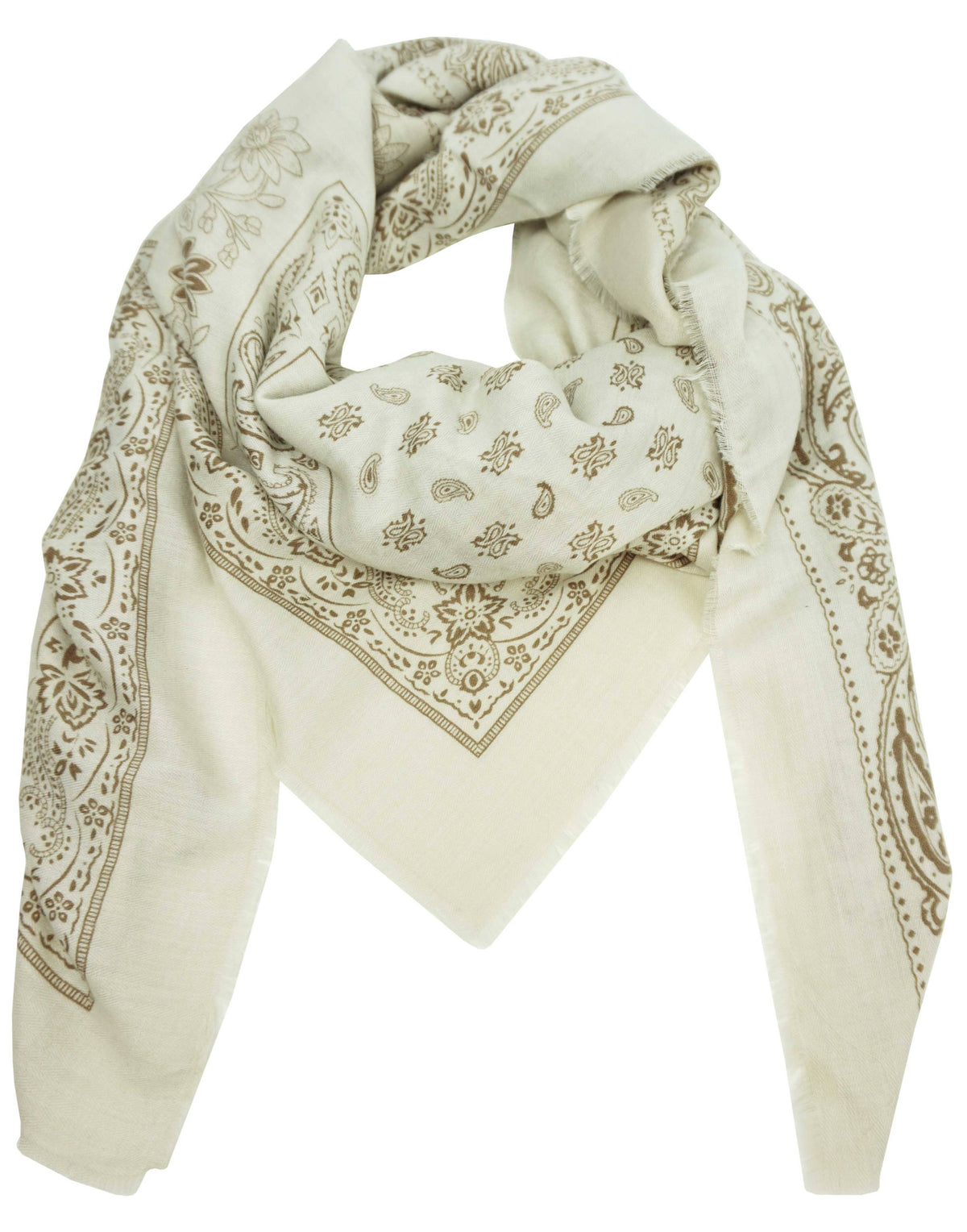 BANDANA PRINT SQUARE SCARF