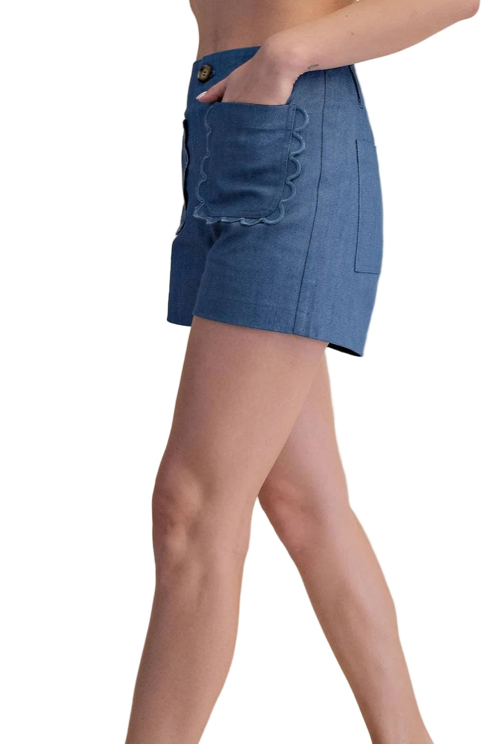 SCALLOPED SHORTS