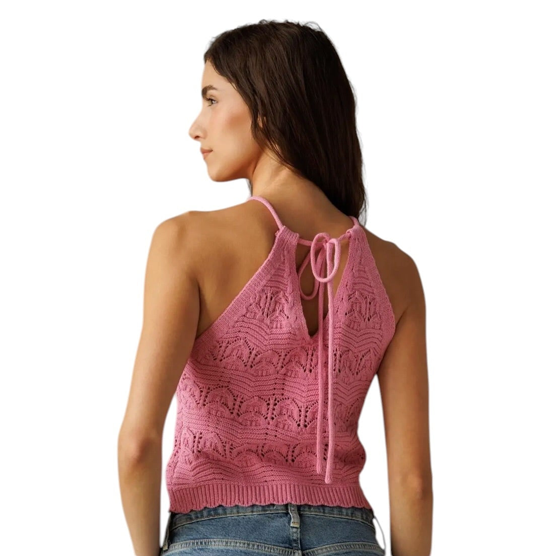 PINK SWEATER TANK