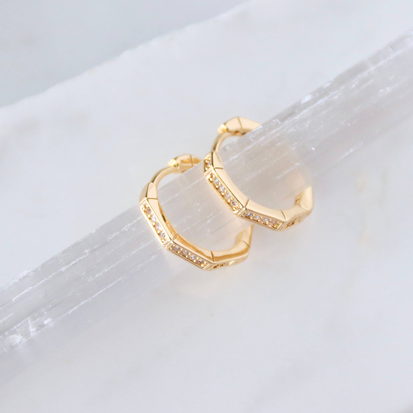 POLYGONE HOOP EARRINGS