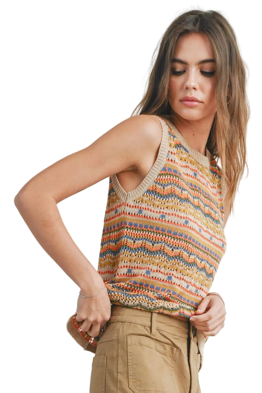 GEO PATTERN SWEATER