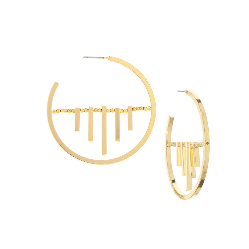 POST HOOP WITH BAR CHARMS