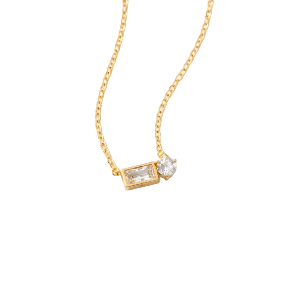 ZIRCON GEOMETRIC NECKLACE - WATERPROOF