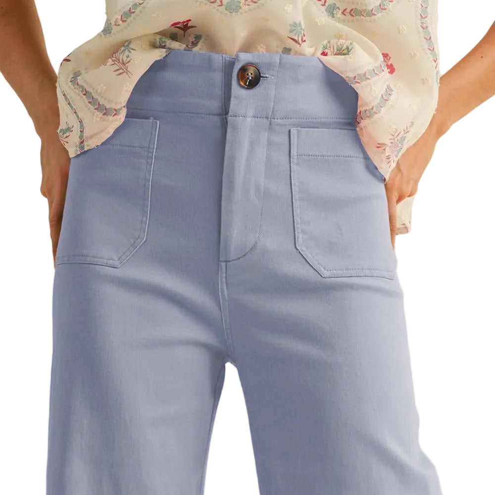 HIGH WAIST CROPPED WIDE LEG PANTS