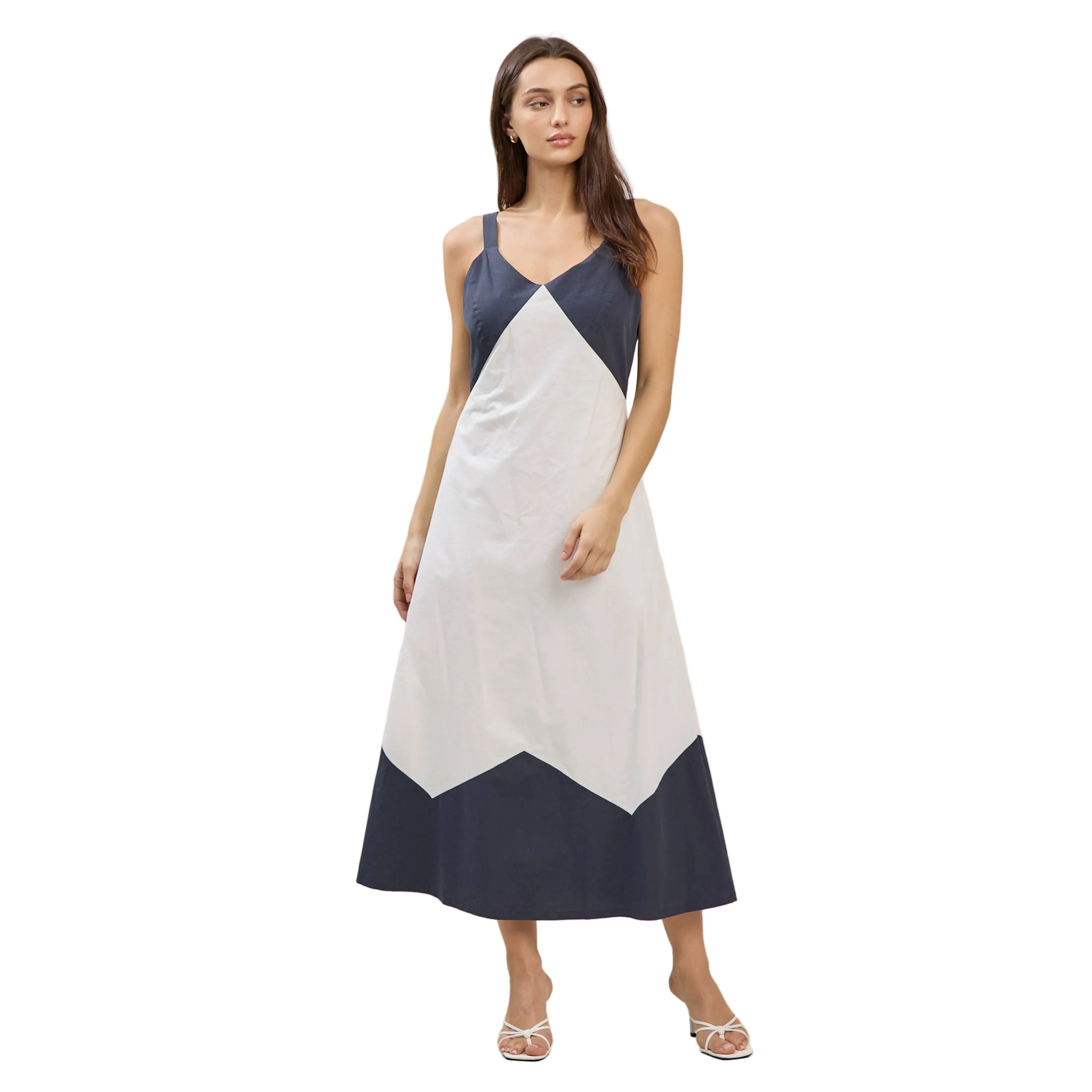 TWO TONE MAXI DRESS