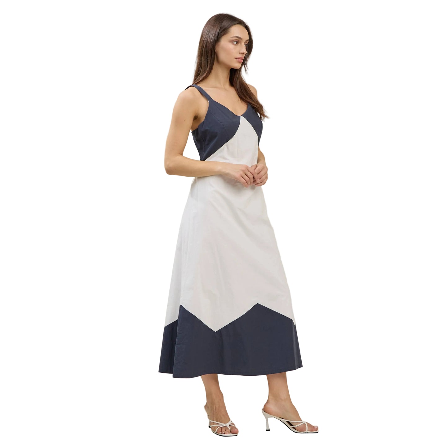 TWO TONE MAXI DRESS