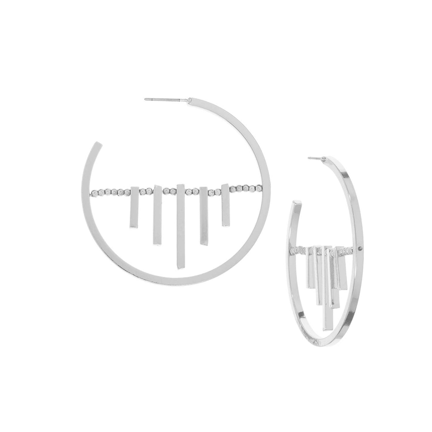 POST HOOP WITH BAR CHARMS