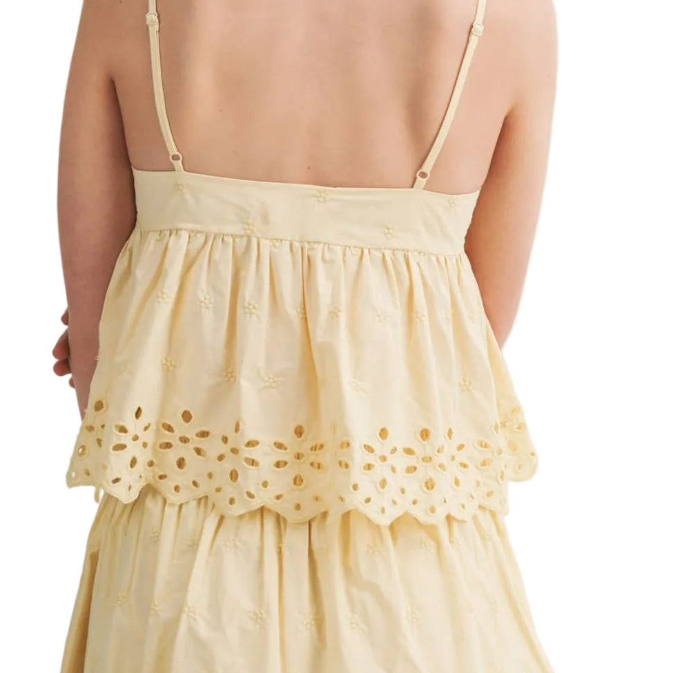 EYELET EMBROIDERED SKORT